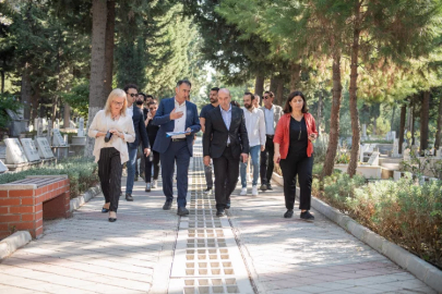 Işıkkent Mezarlığı’nda yağmur suyu hasadı başladı