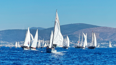 The Bodrum Cup için tekneler, rüzgarla buluştu