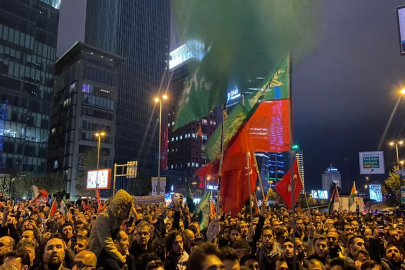 İstanbul'da İsrail Başkonsolosluğu önünde protesto