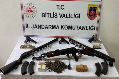 Bitlis’te silah ve mühimmat ele geçirildi