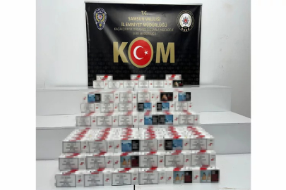 Samsun'da kaçak makaron operasyonu