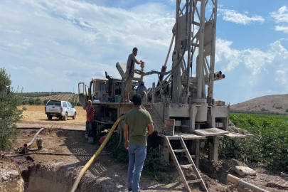 Manisa Akhisarlı çiftçilere yeni sondaj kuyusu