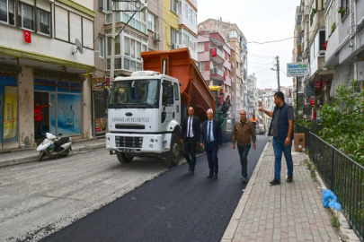 Başkan Selvitopu asfaltlama çalışmalarını inceledi