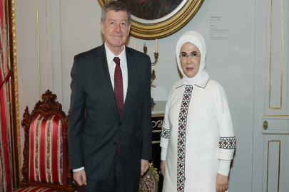 Emine Erdoğan, Guy Bernard Ryder'ı kabul etti