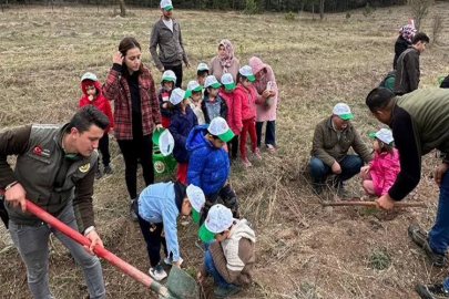 Kütahya'da fidan dikimi