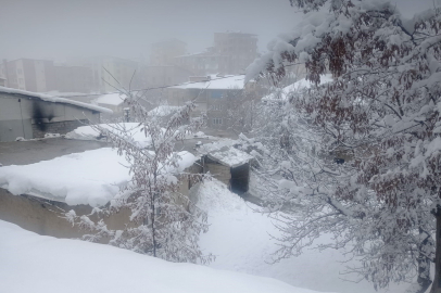 Hakkari'de kar yağışı sonrası soğuk hava hakim