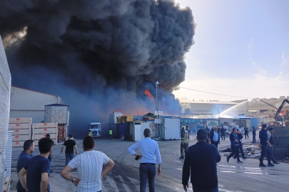 Sanayi sitesinde yangın paniği: Dumanlar gökyüzünü kapladı