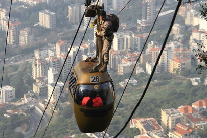 Teleferik kazasında mahsur kalanların tamamı kurtarıldı