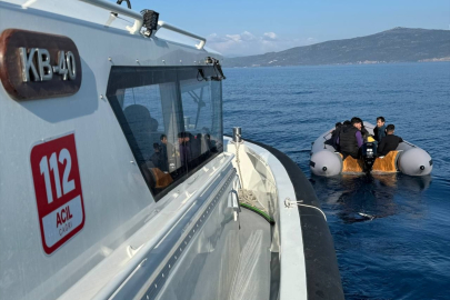 Bodrum'da 9 düzensiz göçmen kurtarıldı