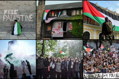 ABD'de başlayan Filistin'e destek gösterileri devam ediyor