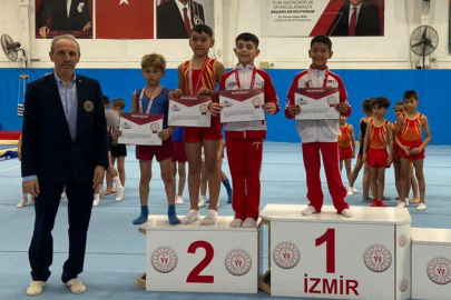Göztepe Cimnastik madalyaları topladı