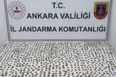 Ankara'da bin 100 adet sikke ele geçirildi