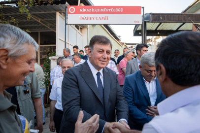 Başkan Tugay Kiraz ve Beydağ'daki yurttaşlarla bayramlaştı
