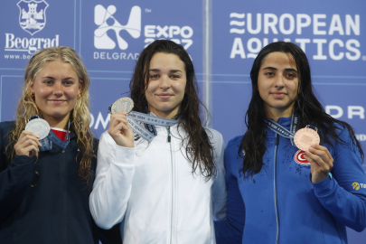Milli yüzücü Su Sporları Şampiyonası'nda  Avrupa üçüncüsü oldu