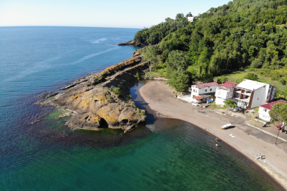 Ordu'nun Timsah Adası görenlerin ilgisini çekiyor