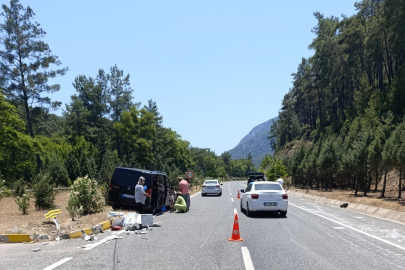 Muğla Marmaris’te kaza: Az kalsın canlarından oluyorlardı