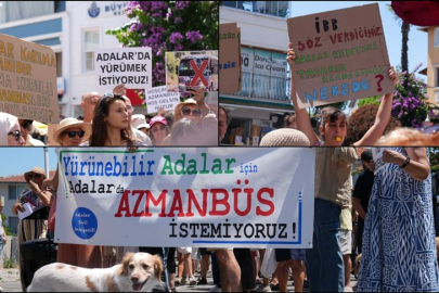 Adalar halkının 'azmanbüs' eylemi devam ediyor