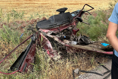 Gaziantep'te korkunç kaza! Otomobil ikiye bölündü: 1 ölü, 2'si ağır 5 yaralı