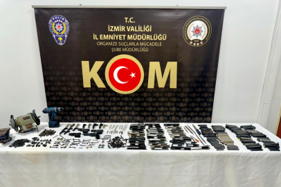 İzmir haber: Yasadışı silah imalat atölyesine operasyon: Çok sayıda ekipman ele geçirildi