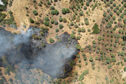 Ekipler ve vatandaşlar el ele verdi: Manisa’daki orman yangını kontrol altında!
