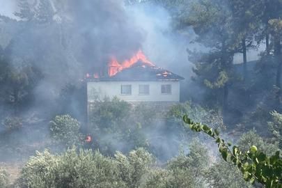 Muğla'da evde başlayıp ormana sıçrayan yangın söndürüldü