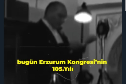 Mustafa Kemal Atatürk Erzurum halkına seslendi