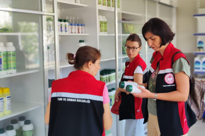 İzmir'de eş zamanlı bitki koruma ürünleri bayiinde denetim