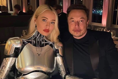 Elon Musk robot sevgilisiyle romantik akşam yemeğinde