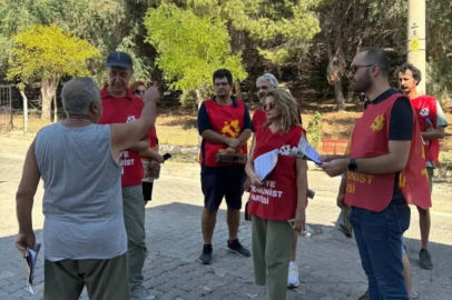 TKP İzmir İl Örgütü'nden yangın mağdurlarına destek ziyareti