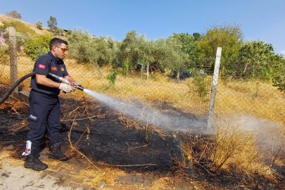 Aydın'da yangına zamanında müdahale