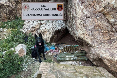 Hakkari'de çok sayıda mühimmat ele geçirildi