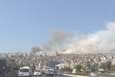 İzmir haber: Bayraklı'da yangın!