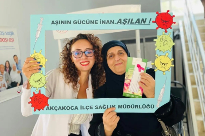 Düzce'de 'Aşının gücüne inan aşılan' etkinliği