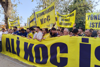 Fenerbahçe taraftarından yönetim protestosu