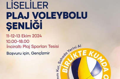 İzmir Büyükşehir'den plaj voleybolu şenliği