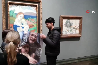 İngiltere’nin İsrail'e silah satışına Picasso tablosu ile protesto