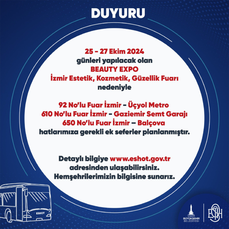 ESHOT’tan seferlere güzellik dokunuşu