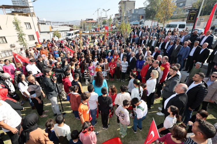 Narin Güran’ın adı Konak’ta yeni yapılan parkta yaşatıldı