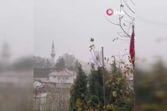 Eskişehir'de kar yağışı başladı