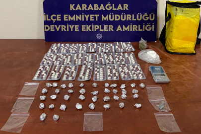 İzmir haber: Polisi görünce panik yaptı! Çöpe de atsa gizleyemedi