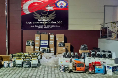 İzmir haber: Ev görünümlü kaçak sigara imalathanesine baskın