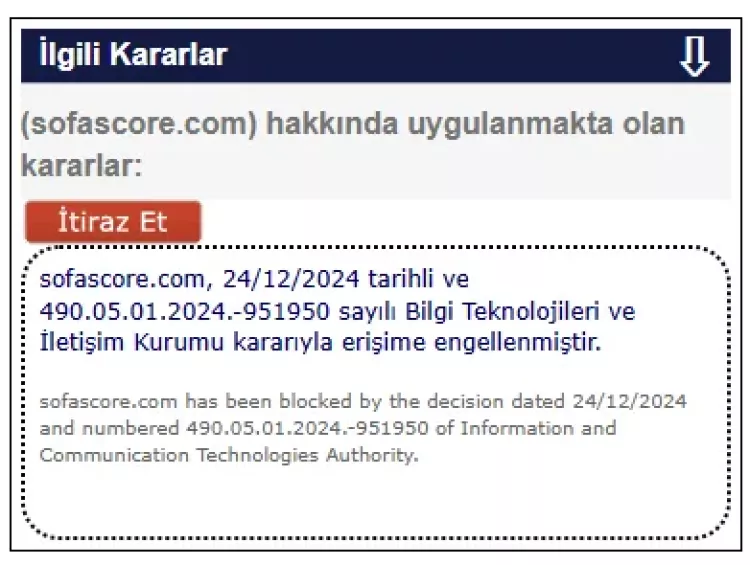 Sofascore neden açılmıyor